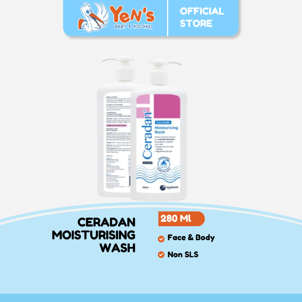 Ceradan Moisturising Wash 280 Ml For Face & Body