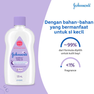 JOHNSON'S Bed Time Baby Oil 125ml - Minyak Pijat Bayi Aroma Lily & Jasmine thumbnail 8
