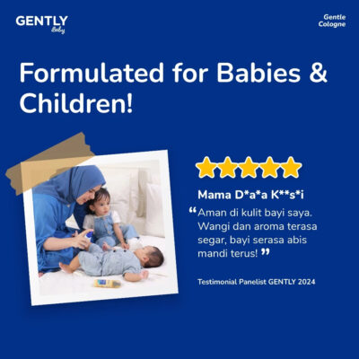 GENTLY Baby Gentle Cologne 100ml - Parfum Bayi Non Alkohol - Newborn & Sensitive-skin Friendly thumbnail 7