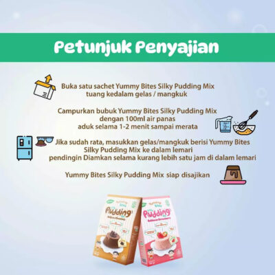 Yummy Bites Silky Pudding MPASI 90 gr / Pudding Lembut MPASI Bayi / Cemilan Bayi Tanpa Pengawet thumbnail 6