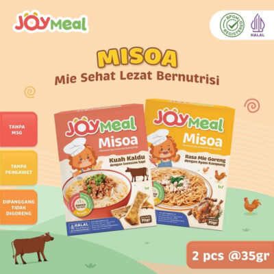 JoyMeal Misoa 70gr - Mie Sehat Lezat Bernutrisi Kuah Kaldu Sumsum Sapi / Mie Goreng Ayam Kampung thumbnail 2