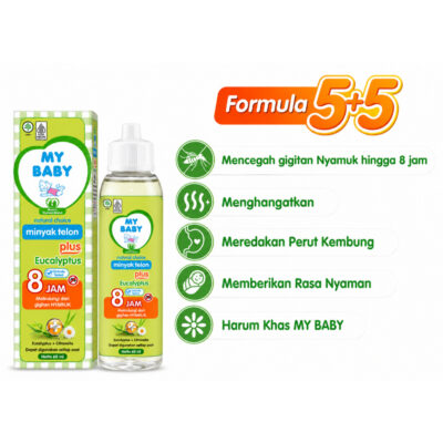 My Baby Minyak Telon Plus Eucalyptus Baby Lotion 150ml Bpom Halal thumbnail 3