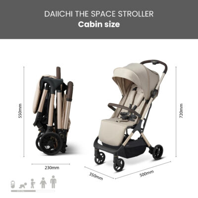 Daiichi The Space Stroller / Kereta Dorong Bayi Cabin Size thumbnail 4