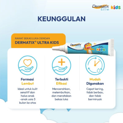 Dermatix Ultra Kids 9gr - Memudarkan dan  Merawat Bekas Luka Anak thumbnail 4