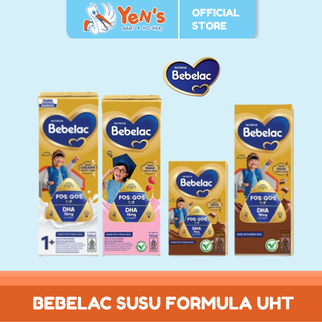Bebelac Susu Formula Cair Rasa Plain / Cokelat / Strawberry  ( 1 Pcs )
