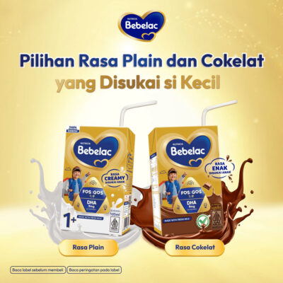 Bebelac Susu Formula Cair Rasa Plain / Cokelat / Strawberry  ( 1 Pcs ) thumbnail 3