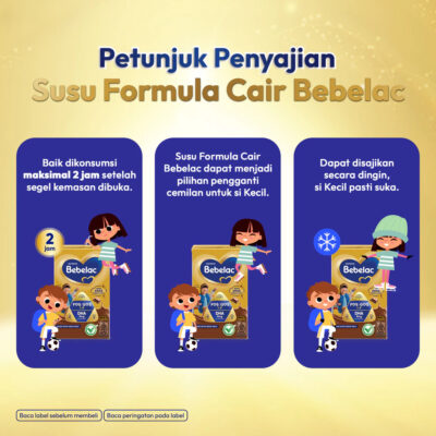 Bebelac Susu Formula Cair Rasa Plain / Cokelat / Strawberry  ( 1 Pcs ) thumbnail 4