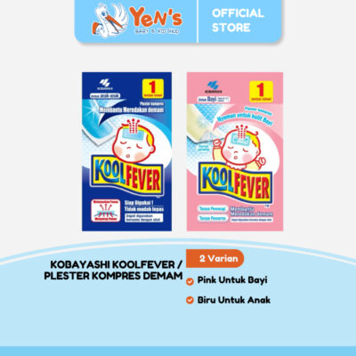 Kobayashi KoolFever | Plester Kompres Demam untuk Anak-anak & Bayi - 1 Lembar