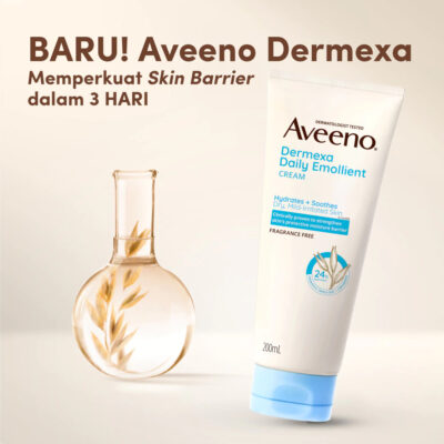 AVEENO Dermexa Daily Emollient Cream 200g-Lotion Pelembap untuk Kulit Sensitif, Kering & Rawan Eksim thumbnail 5