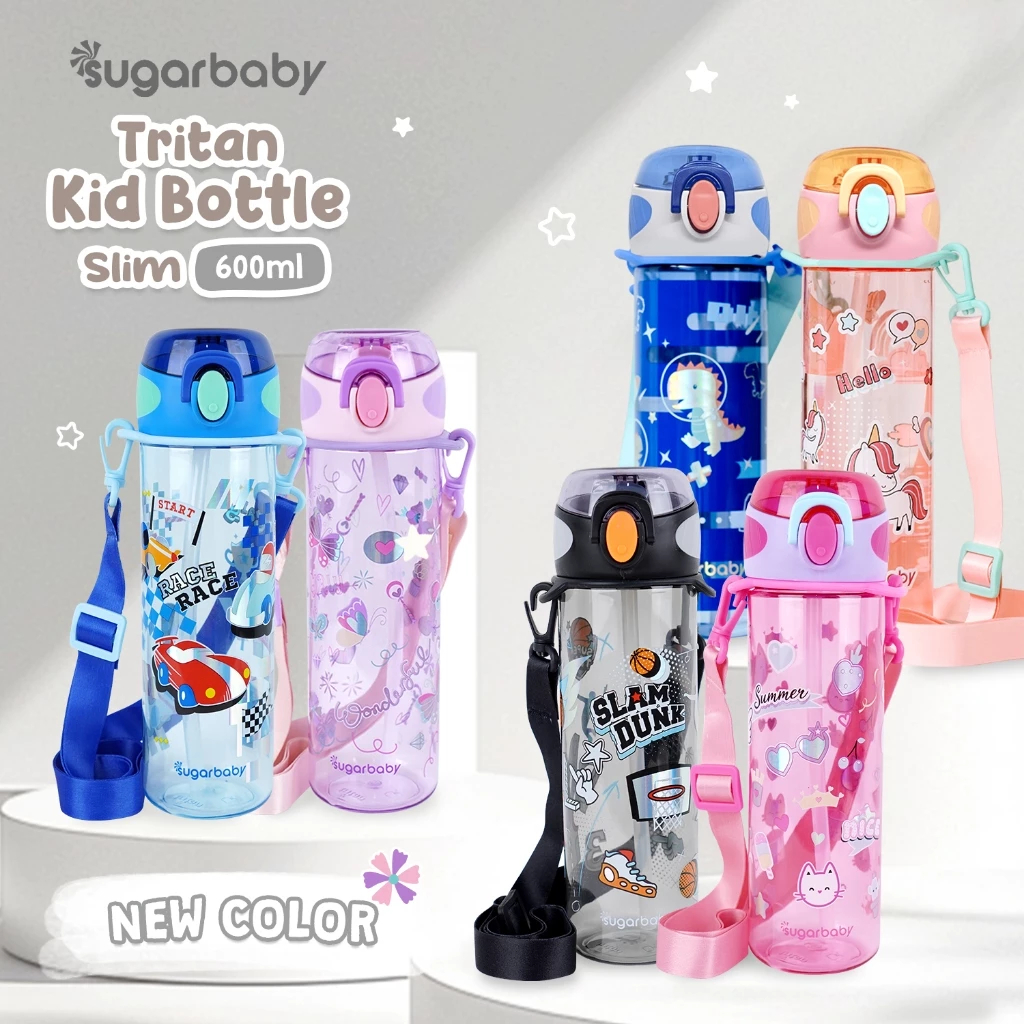 Sugarbaby Tritan Kid Bottle Slim 600 ml botol minum anak BPA free Aman/Premium Tritan Eastman Bottle