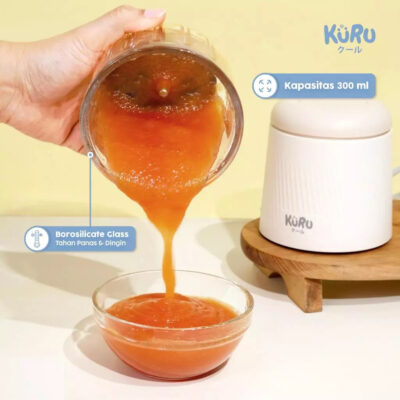 Kuru Baby 2in1 Mini Food Blender Grinder FC2002 | Puree Maker Food Chopper MPASI thumbnail 5