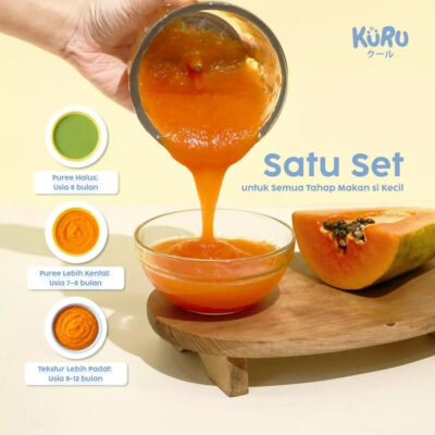 Kuru Baby 2in1 Mini Food Blender Grinder FC2002 | Puree Maker Food Chopper MPASI thumbnail 6