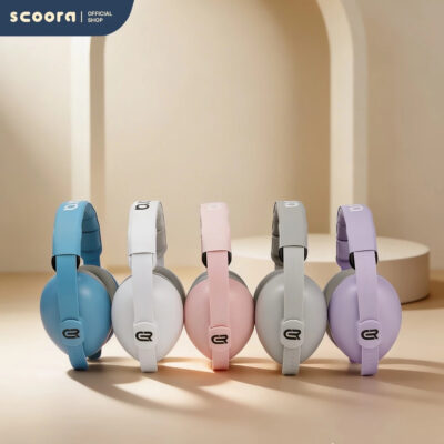 SCOORA Cronos Lite Baby Earmuff - White / Pink / Purple thumbnail 7