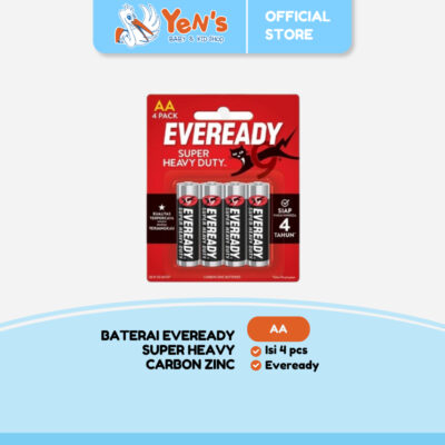 Baterai Eveready Super Heavy Duty AA4 - Hitam