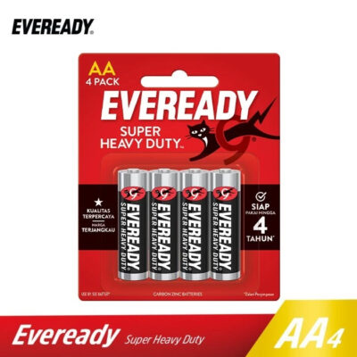 Baterai Eveready Super Heavy Duty AA4 - Hitam thumbnail 2