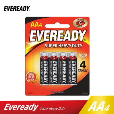 Baterai Eveready Super Heavy Duty AA4 - Hitam thumbnail 3