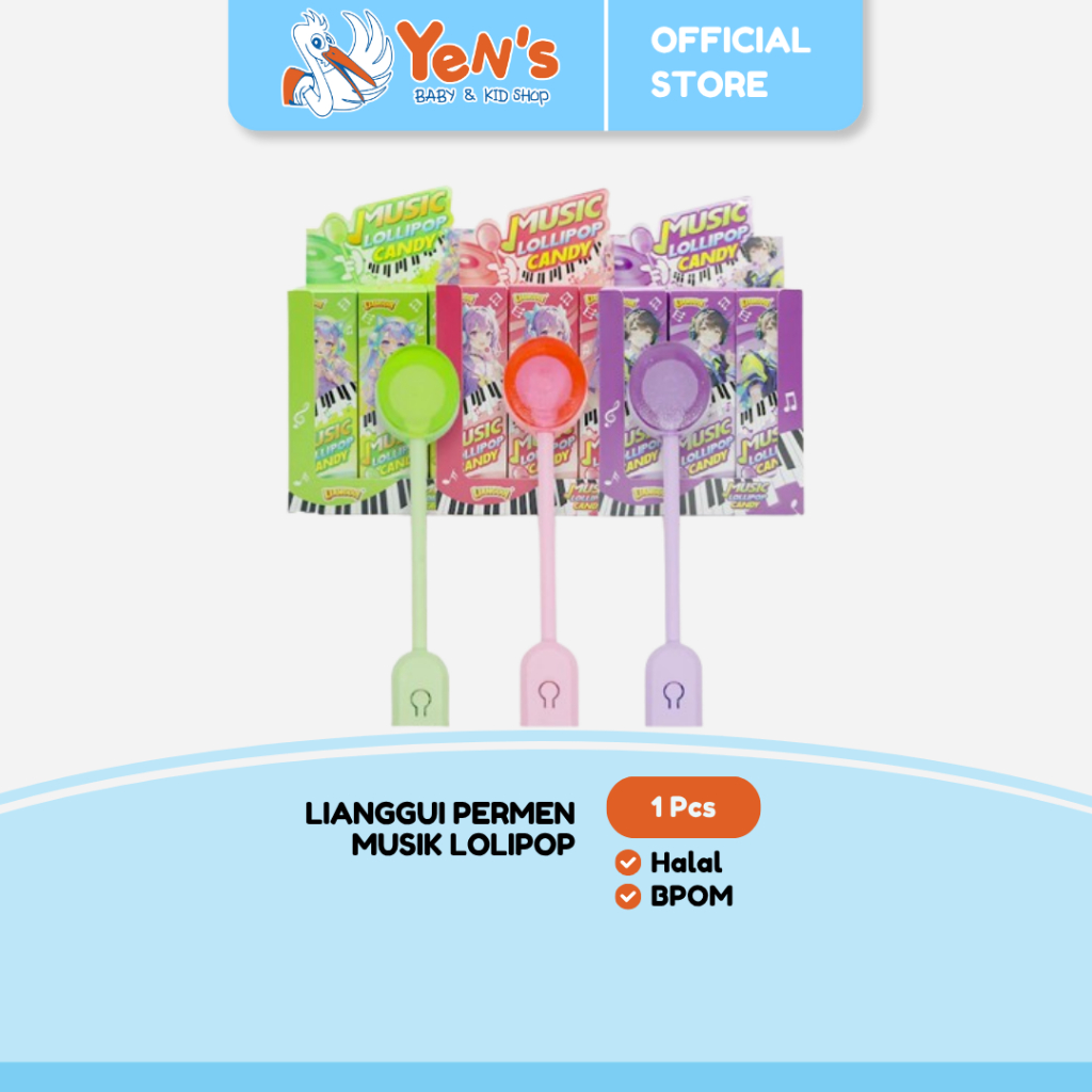 LIANGGUI Permen Musik Lolipop Halal ( 1 Pcs )