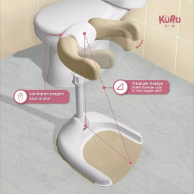 KURU Baby Shower Stand - Kursi Rak Dudukan Mandi Berdiri Bayi Anti Slip, Adjustable 44-54cm, Lipat & Aman - Dapat Digunakan 2 Arah thumbnail 3