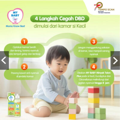 MY BABY Minyak Telon Plus 60mL/90mL/150 mL - Minyak Bayi Anti Nyamuk 8 Jam thumbnail 5