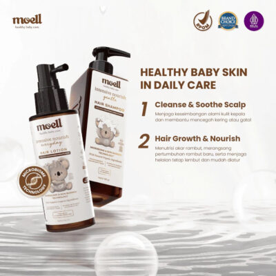 Moell Gentle Shampoo Kemasan Refill 500gr- Sampo Bayi Anak Dengan Calendula Oil thumbnail 6
