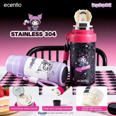 Ecentio X Kuromi Series  - Stainless Botol Minum Tumbler Premium Quality 850ml / 350ml Food Grade BPA Free thumbnail 7