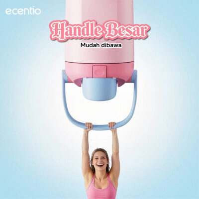 ECENTIO Tumbler Olahraga Stainless 316 600ml 650ml 900ml Botol Portable Anti Bocor Tahan Dingin24Jam thumbnail 2