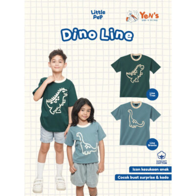 Little Pep - Dino Active Series - Baju Anak Laki Laki / Perempuan motif dinosaurus