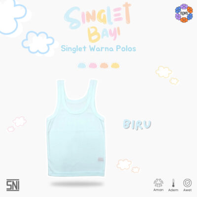 NOVA Singlet Bayi & Anak - Singlet Polos Warna Anak Unisex (1 Pcs) thumbnail 3