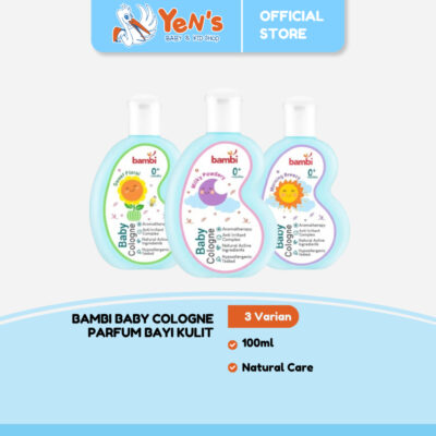 Bambi Baby Cologne 100ml - Parfum Bayi Kulit Normal - Sensitif