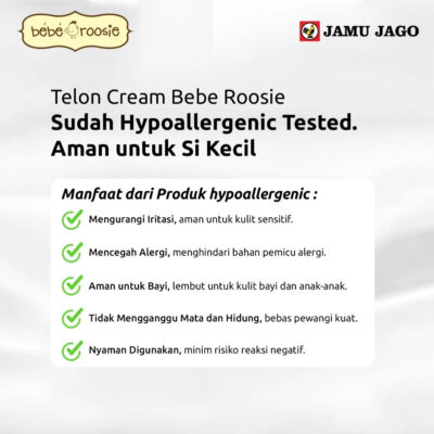 Bebe Roosie Telon Cream 60gr / Telon krim untuk bayi Kemasan Baru thumbnail 5