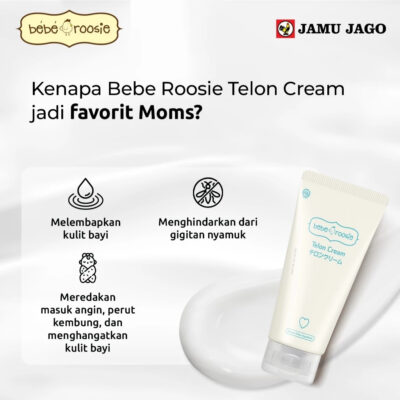 Bebe Roosie Telon Cream 60gr / Telon krim untuk bayi Kemasan Baru thumbnail 6