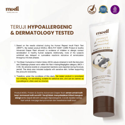 Moell Diaper Rash Advanced 50gr - Krim Popok Redakan & Cegah Ruam Popok - Bebas Ruam Nyaman Seharian thumbnail 4