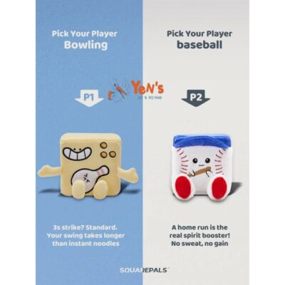 Squarepals Character Plushie 3D Premium Squishy Konbini Series - Gantungan Boneka Karakter ( 1 Pcs )
