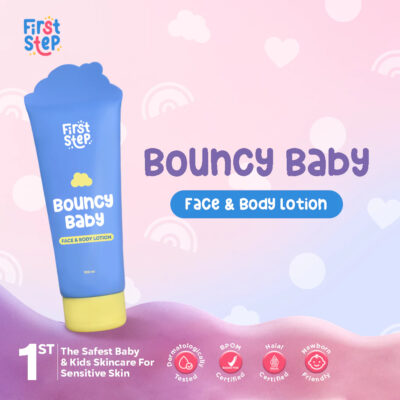 FIRST STEP Bouncy Baby Face & Body Lotion 100 ml BPOM thumbnail 2