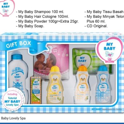 My Baby Lovely Spa Gift Set Box Biru / Pink