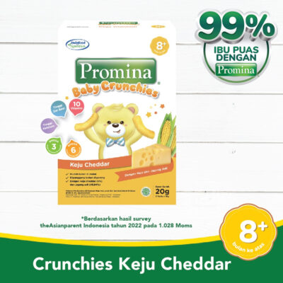 PROMINA Crunchies | Cemilan Pasta Mie Bubur Tim Nasi Tim Biskuit Pudding Bayi 6-12M thumbnail 3
