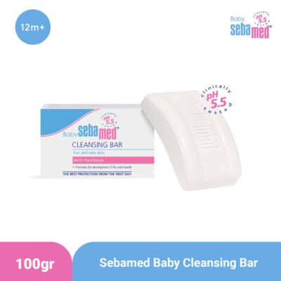 Sebamed Baby Cleansing Bar 100gr - Pembersih Bar Bebas Sabun untuk Kulit Sensitif, Eksim dan Alergi thumbnail 3