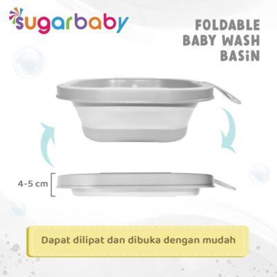 SUGARBABY Foldable Baby Wash Basin/Baskom Lipat Bayi/Ember Lipat thumbnail 3