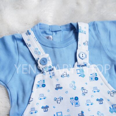 DUCK DUCK Setelan Kodok Overall Bayi - Motif Car thumbnail 5