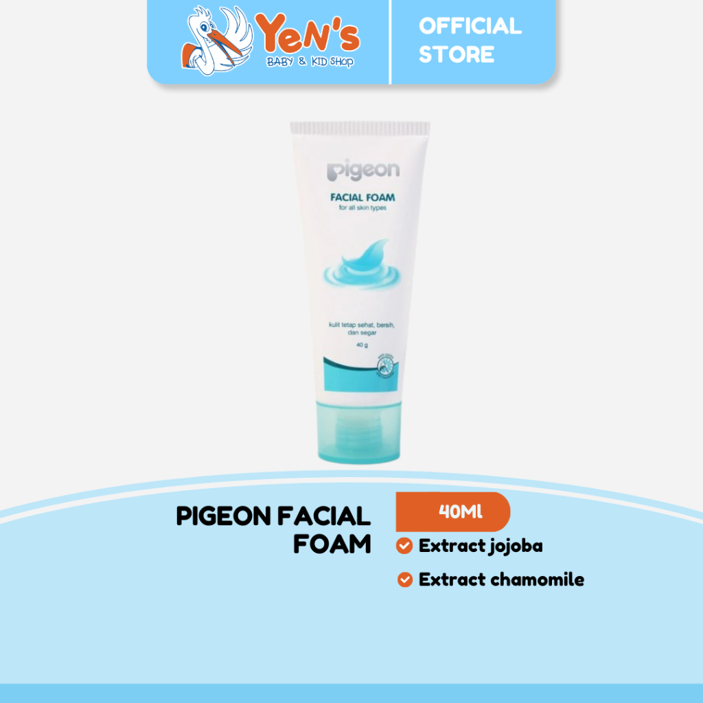 PIGEON Facial Foam 40ml - Sabun Muka Extrak Jojoba Dan Chamomile