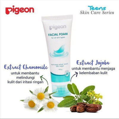 PIGEON Facial Foam 40ml - Sabun Muka Extrak Jojoba Dan Chamomile thumbnail 3