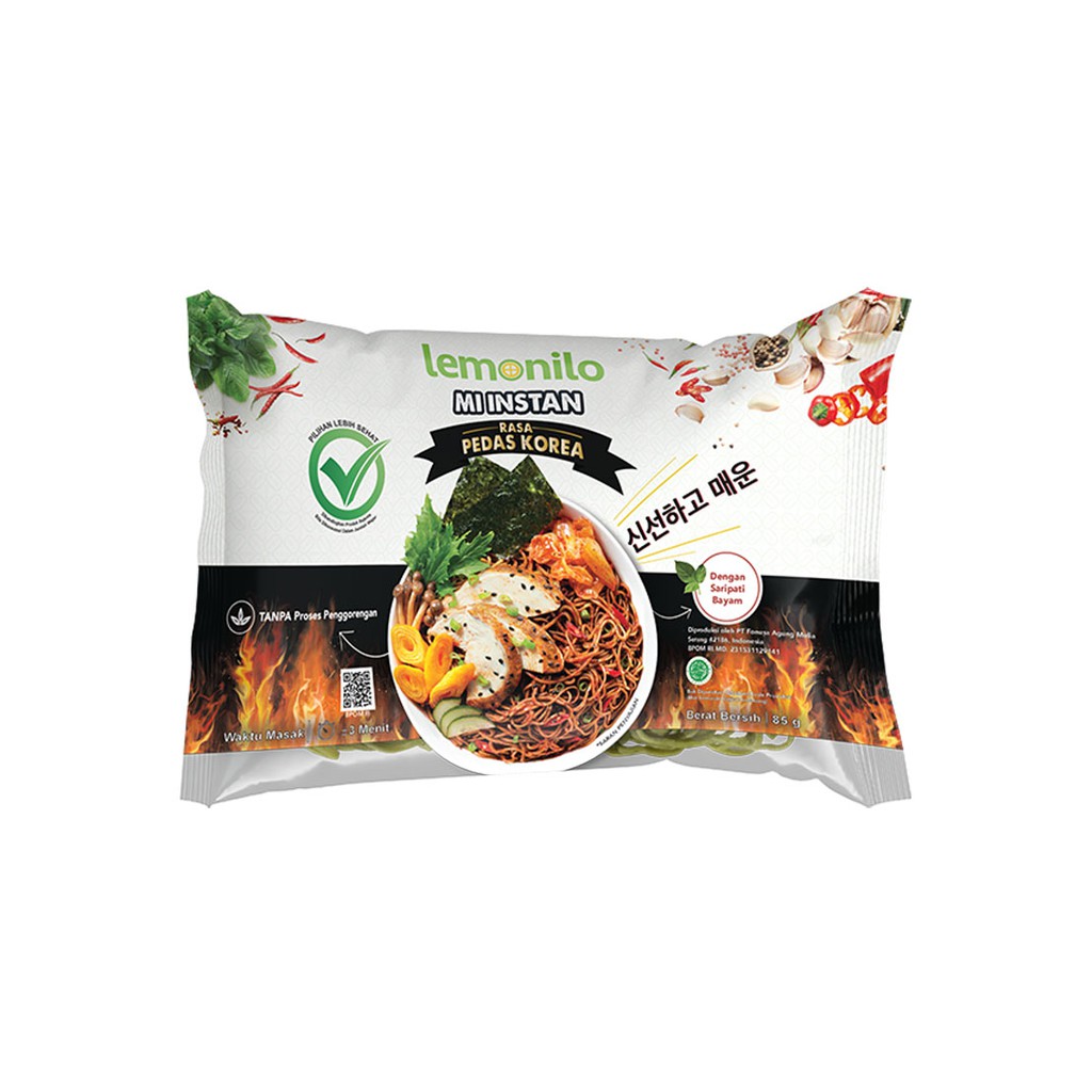 Lemonilo Mie Instan Pedas Korea 85gr