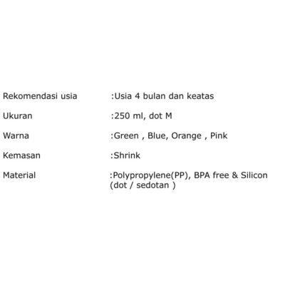 Baby Safe JS002 Feeding Bottle 250 ml / Botol susu bayi thumbnail 4