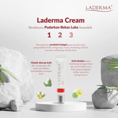 Laderma Cream 8 ml - Melembabkan, Melindungi dan Memudarkan Bekas Luka thumbnail 4
