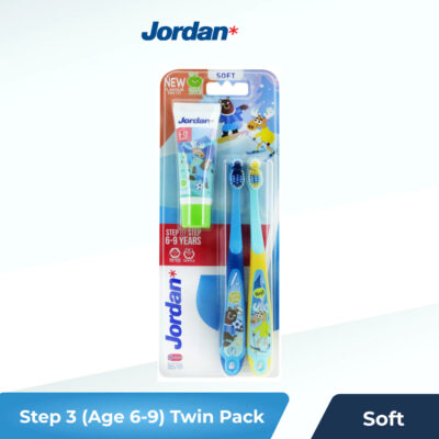 JORDAN Oral Care Kids Step 3 Twin Soft - Sikat Gigi Anak thumbnail 2