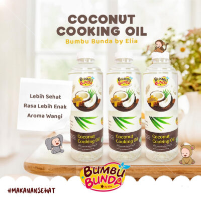 Bumbu Bunda Elia Coconut Cooking Oil / Minyak MPASI / BB Booster MPASI 500 Ml
