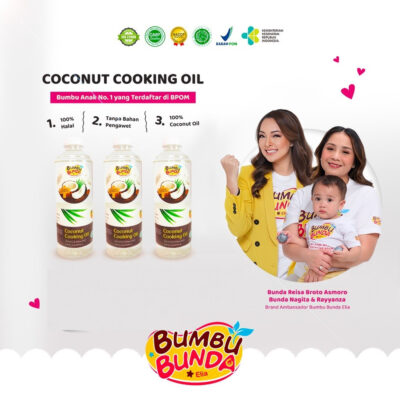 Bumbu Bunda Elia Coconut Cooking Oil / Minyak MPASI / BB Booster MPASI 500 Ml thumbnail 2