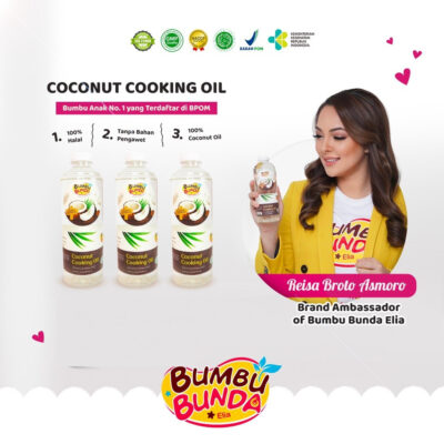 Bumbu Bunda Elia Coconut Cooking Oil / Minyak MPASI / BB Booster MPASI 500 Ml thumbnail 3