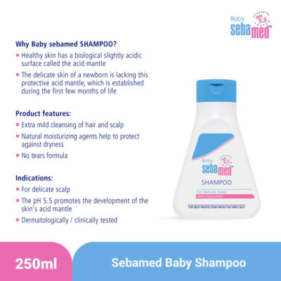 Sebamed Baby Childrens  Shampoo 250ml / Shampoo Bayi & Anak thumbnail 3