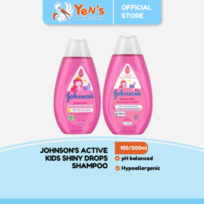 JOHNSON'S Active Kids Shiny Drops Shampoo - Shampo Anak-anak 100ml / 200ml